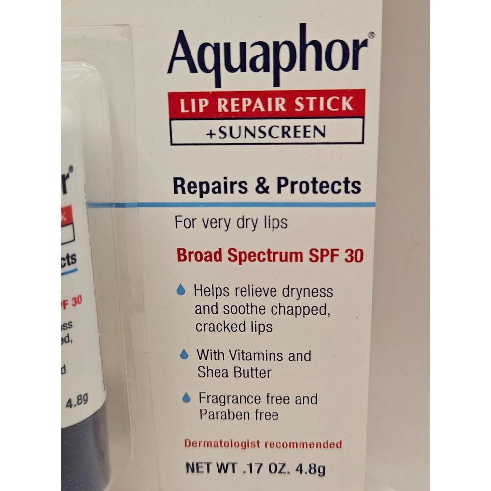 Aquaphor Lip Repair Stick + Sunscreen - two| NEW| Exp. 2/2027 - Picture 3 of 5
